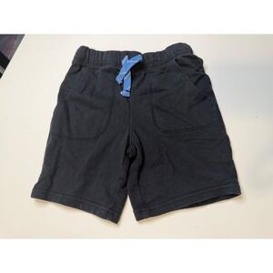 Carters Kid Boys Black Knit Shorts Size 6 Elastic Waist Faux Drawstring 3H418313